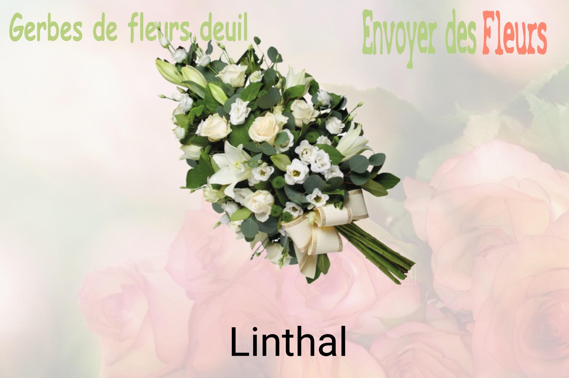Gerbe de fleurs de deuil livrée à Linthal